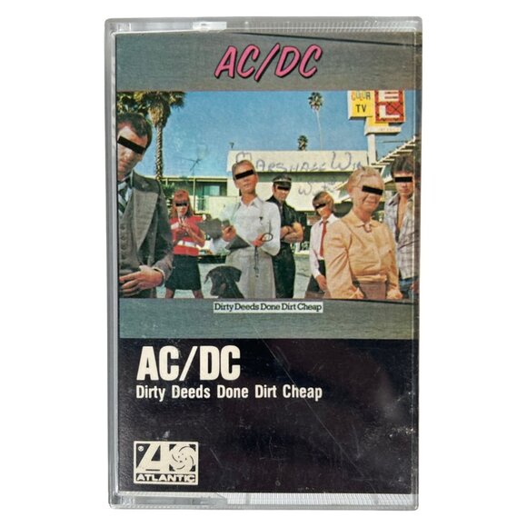 AC/DC Dirty Deeds Done Dirt Cheap Cassette Tape - Picture 1 of 9